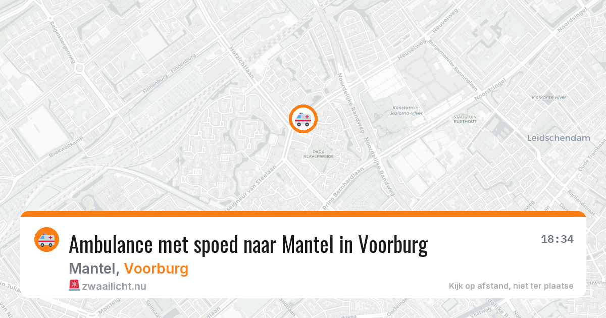 Ambulance met spoed naar Mantel in Voorburg — 23 jul 2026