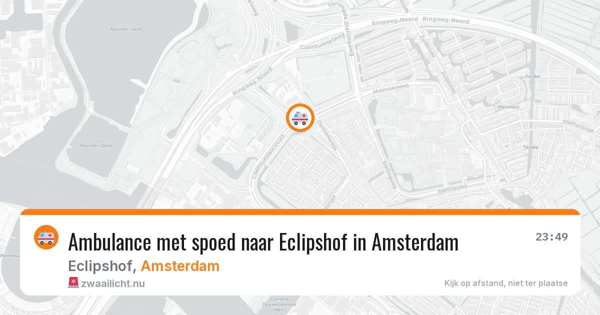 Ambulance met spoed naar Eclipshof in Amsterdam — 14 jul 2026