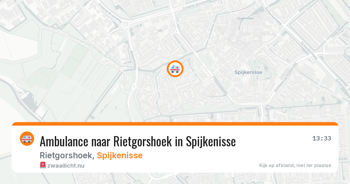 Ambulance naar Rietgorshoek in Spijkenisse — 31 mei 2026