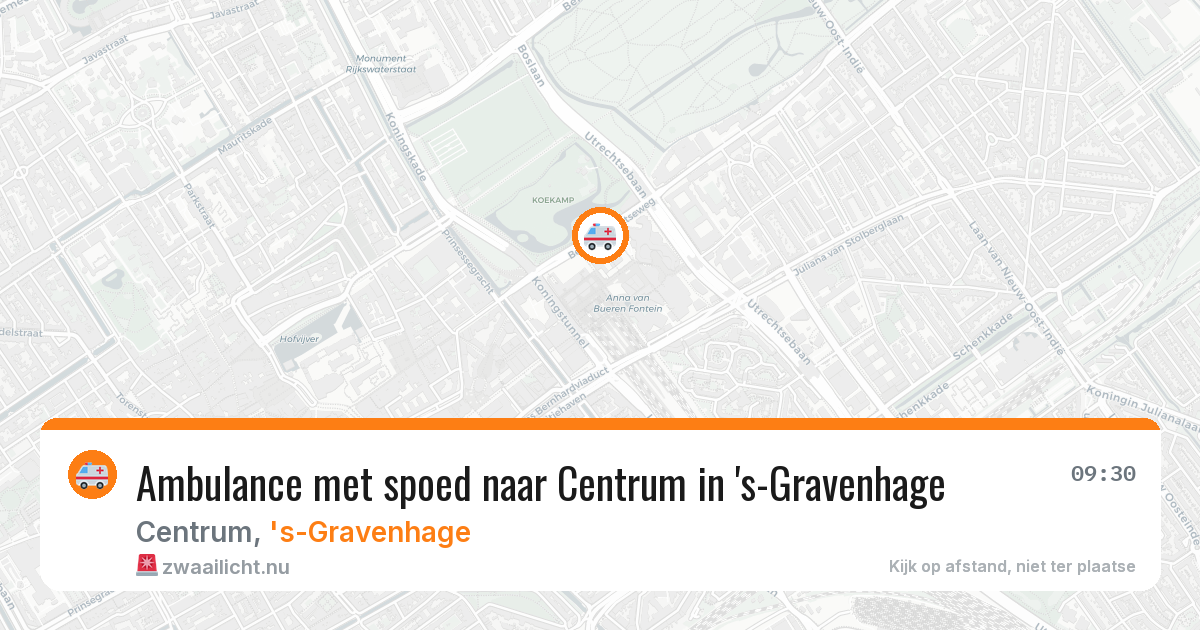 Ambulance met spoed naar Centrum in 's-Gravenhage — 8 mei 2026