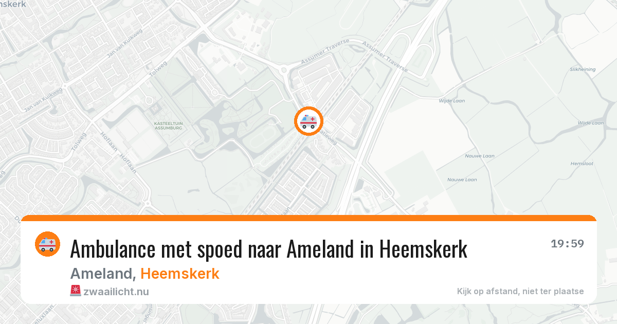Ambulance met spoed naar Ameland in Heemskerk — 7 feb 2026