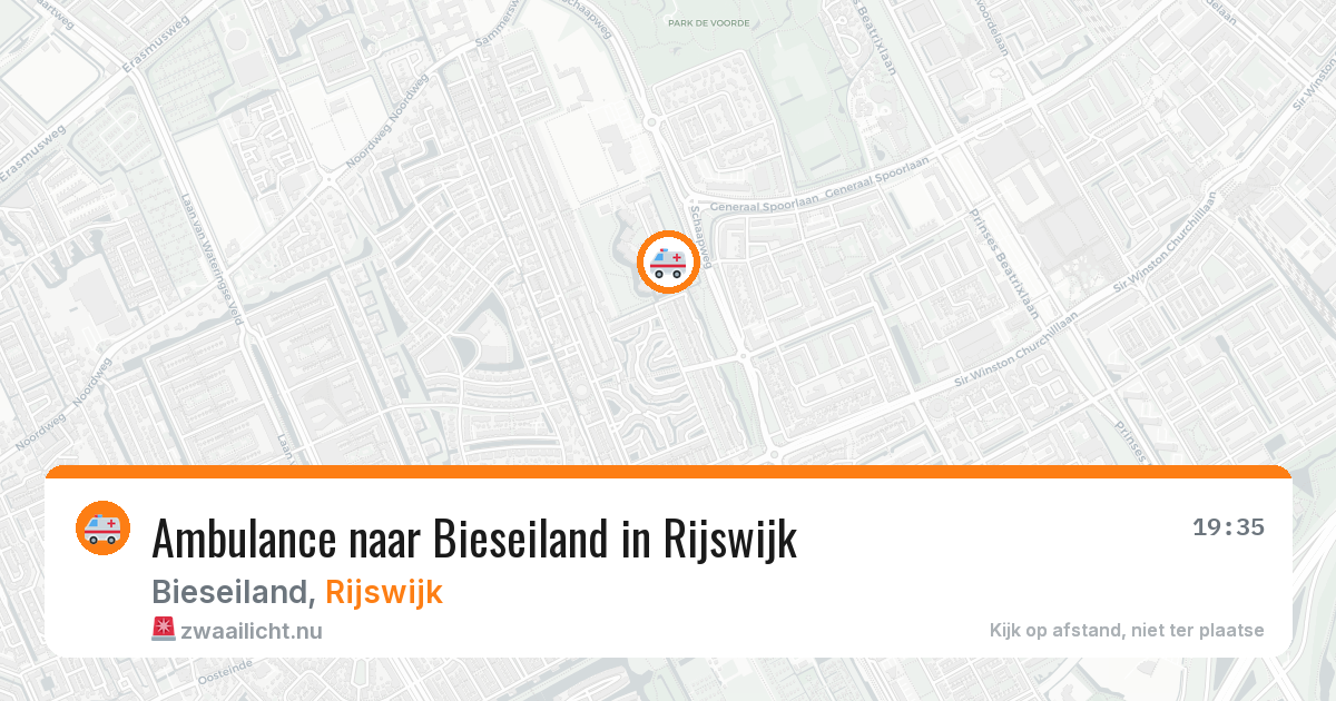 Ambulance naar Bieseiland in Rijswijk — 11 mrt 2026