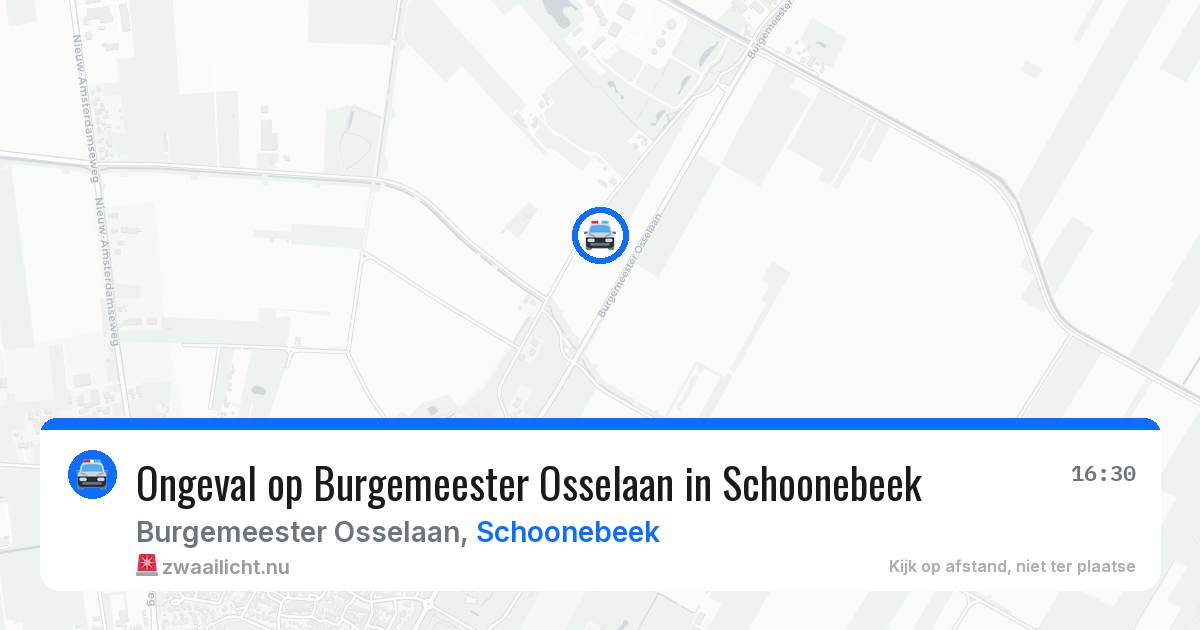 Ongeval op Burgemeester Osselaan in Schoonebeek — 10 jul 2026