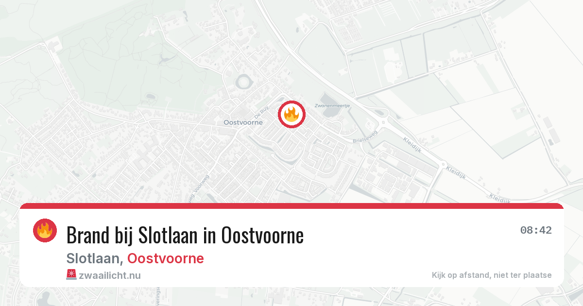Brand bij Slotlaan in Oostvoorne — 23 mei 2026