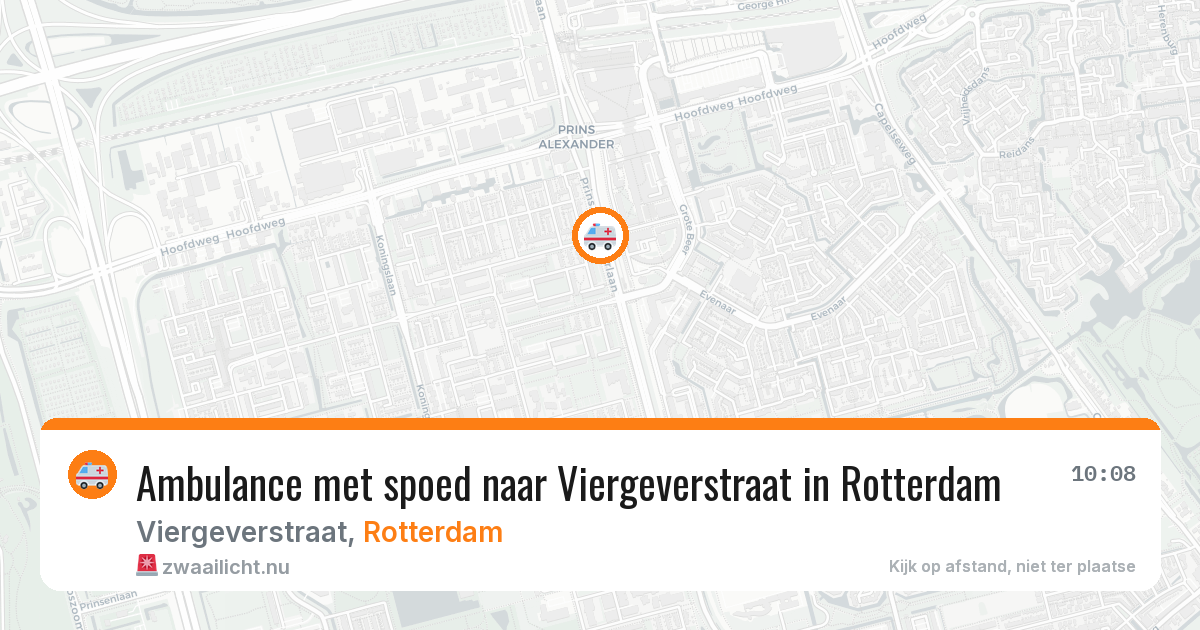 Ambulance met spoed naar Viergeverstraat in Rotterdam — 24 jul 2026