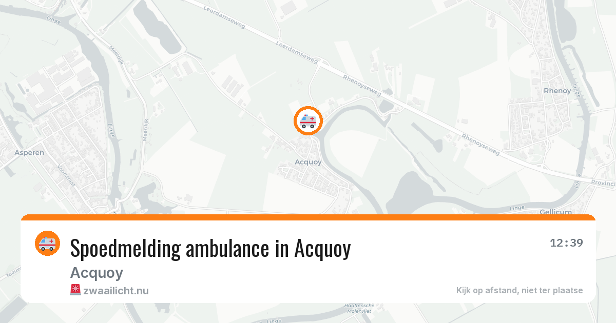 Spoedmelding ambulance in Acquoy — 4 jul 2026