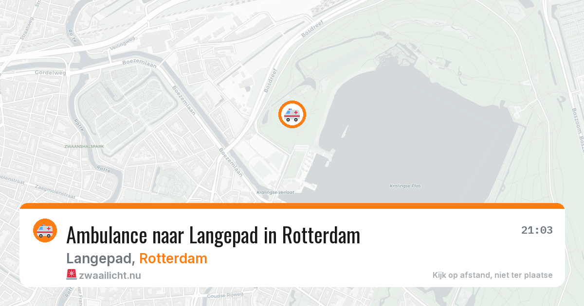 Ambulance naar Langepad in Rotterdam — 25 jul 2026