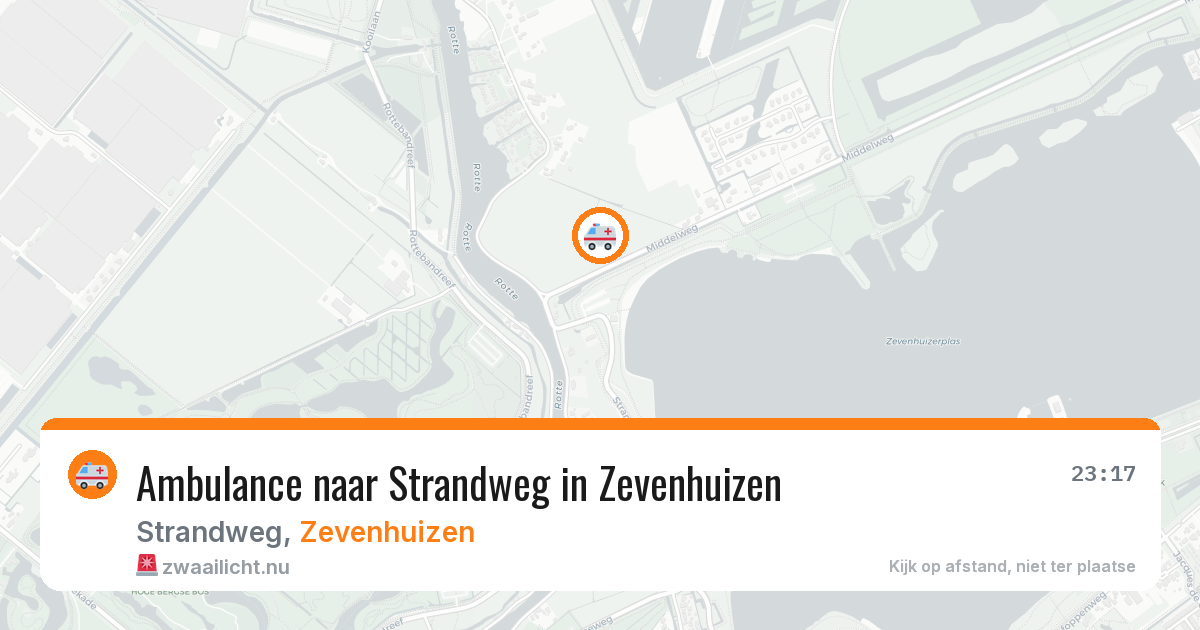 Ambulance naar Strandweg in Zevenhuizen — 12 mrt 2026