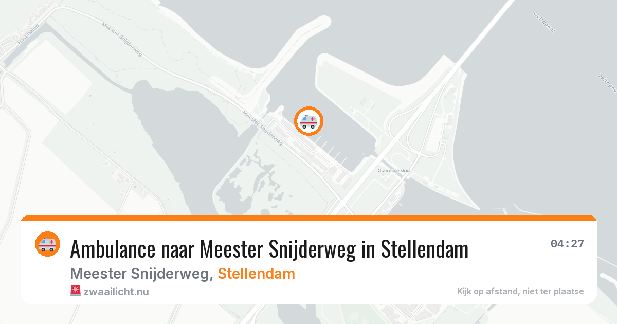 Ambulance naar Meester Snijderweg in Stellendam — 23 jul 2026