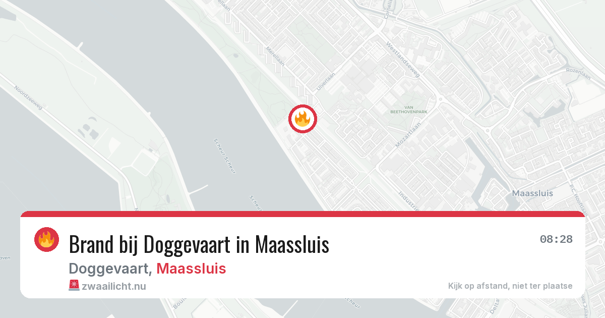 Brand bij Doggevaart in Maassluis — 25 jul 2026