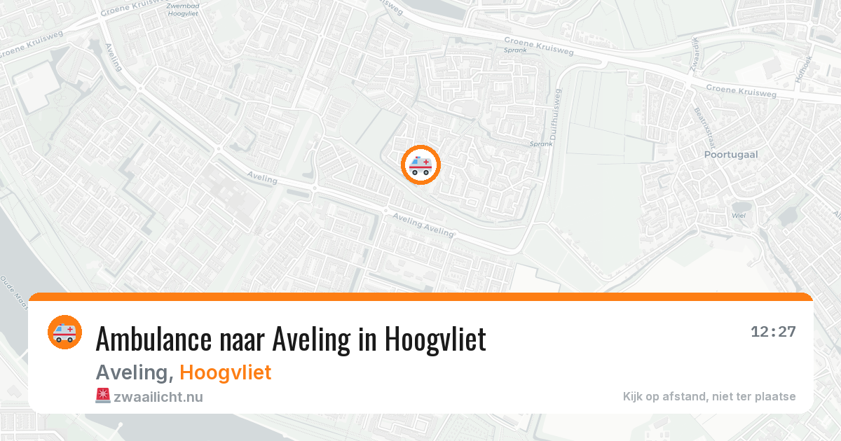 Ambulance naar Aveling in Hoogvliet — 24 jul 2026