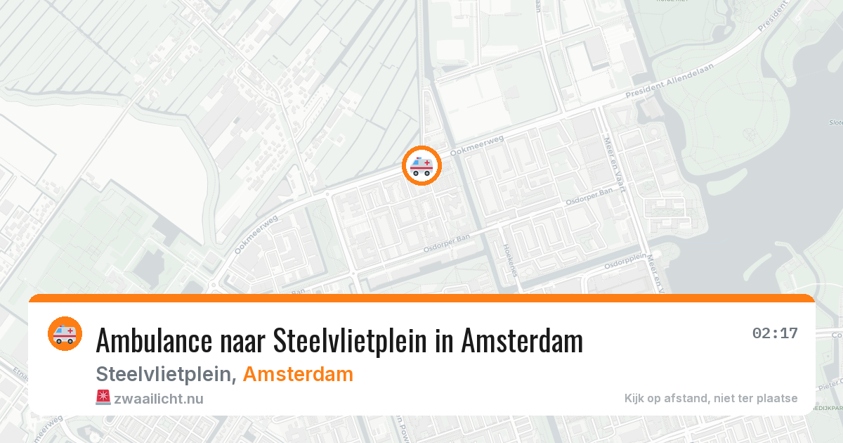 Ambulance naar Steelvlietplein in Amsterdam — 24 jul 2026