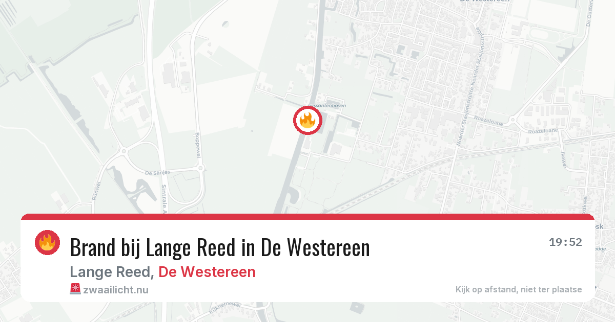 Brand bij Lange Reed in De Westereen — 24 mei 2026