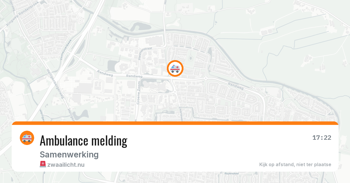 Ambulance melding — 16 jul 2026