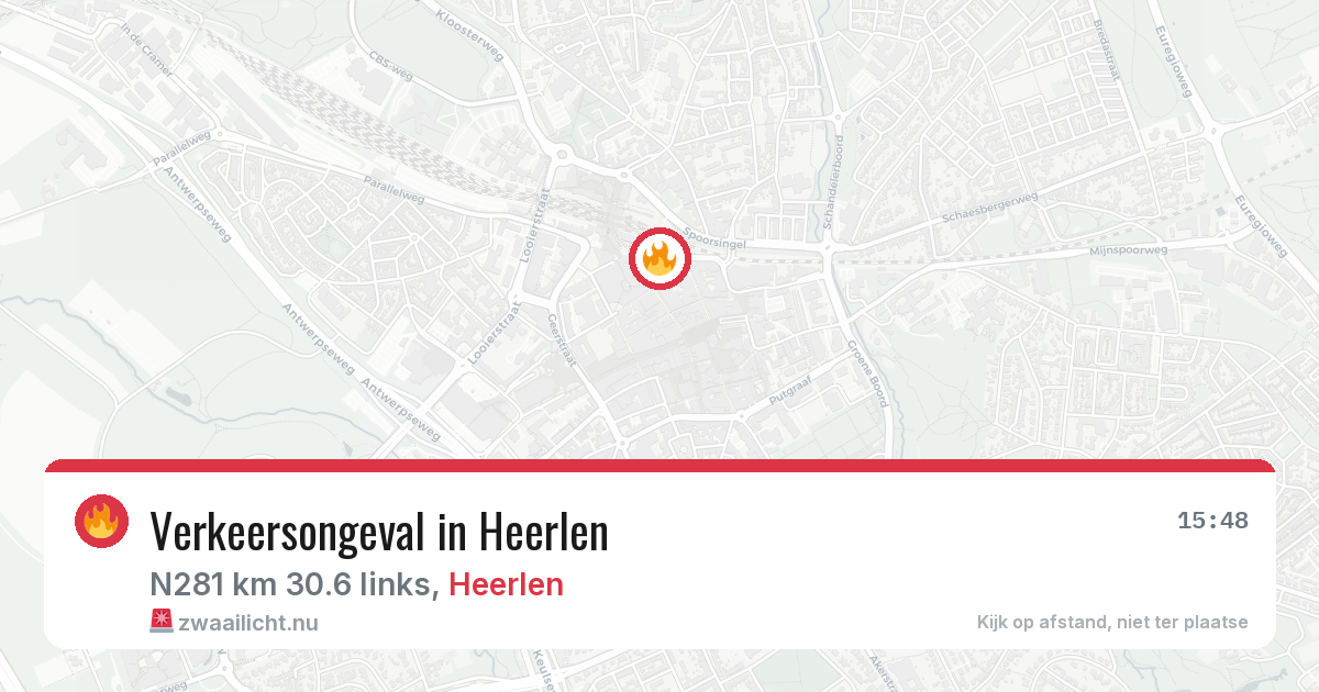 Verkeersongeval in Heerlen — 31 mei 2026
