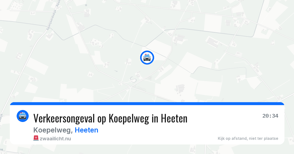 Verkeersongeval op Koepelweg in Heeten — 19 mrt 2026