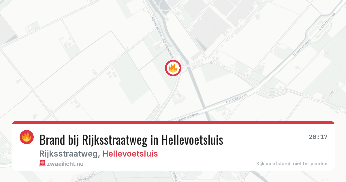 Brand bij Rijksstraatweg in Hellevoetsluis — 8 apr 2026