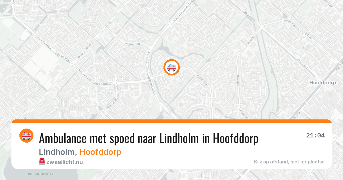 Ambulance met spoed naar Lindholm in Hoofddorp — 15 jul 2026