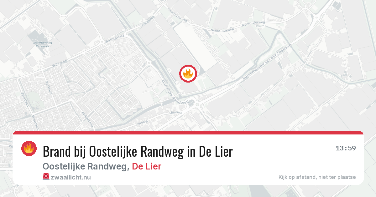 Brand bij Oostelijke Randweg in De Lier — 7 jul 2026