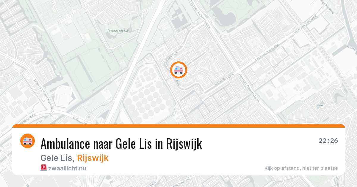 Ambulance naar Gele Lis in Rijswijk — 22 jul 2026