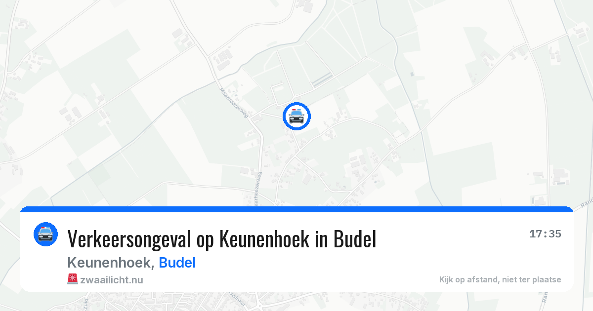 Verkeersongeval op Keunenhoek in Budel — 21 jul 2026