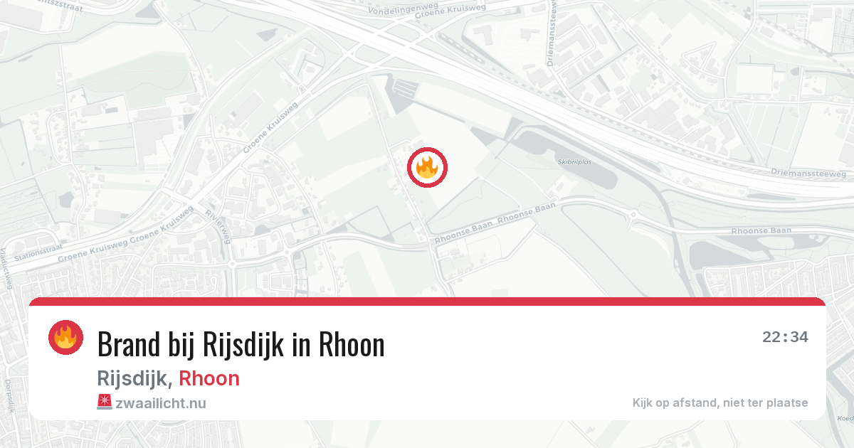 Brand bij Rijsdijk in Rhoon — 26 mei 2026
