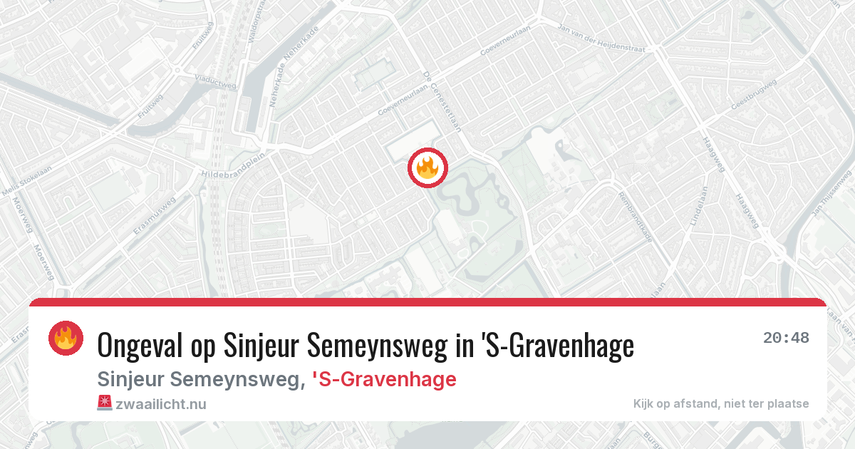 Ongeval op Sinjeur Semeynsweg in 'S-Gravenhage — 5 jun 2026