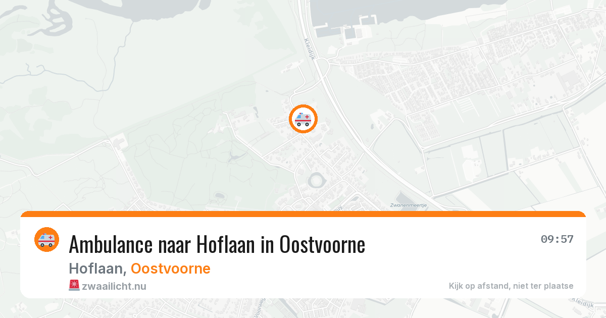 Ambulance naar Hoflaan in Oostvoorne — 20 mei 2026