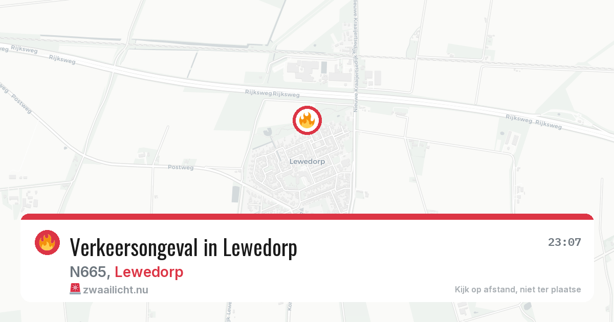 Verkeersongeval in Lewedorp — 14 jul 2026