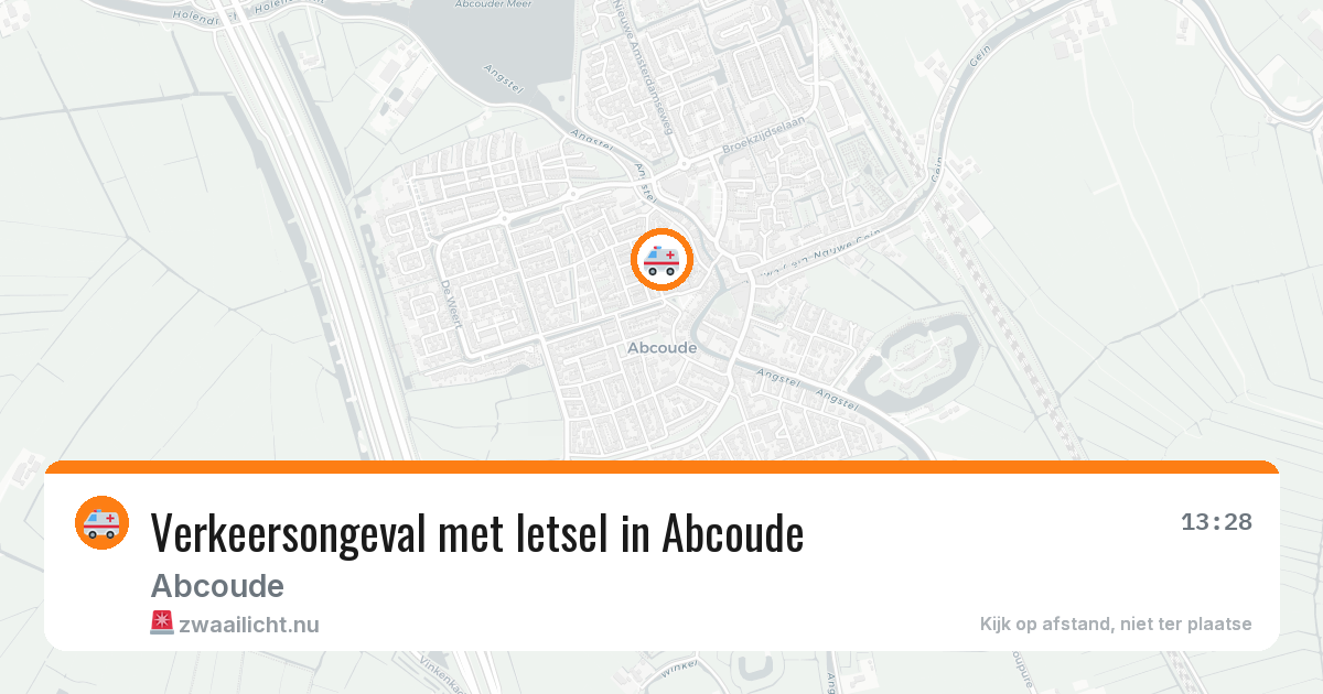 Verkeersongeval met letsel in Abcoude — 4 feb 2026