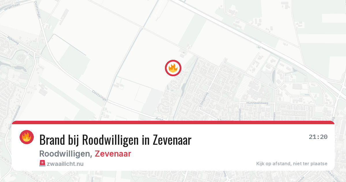 Brand bij Roodwilligen in Zevenaar — 14 jul 2026