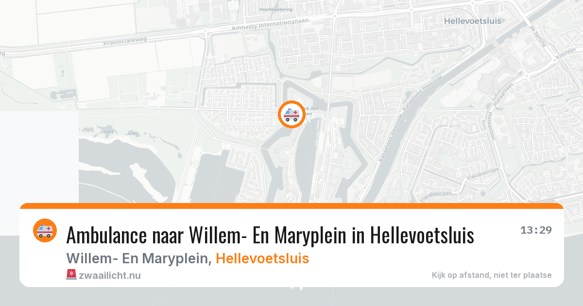 Ambulance naar Willem- En Maryplein in Hellevoetsluis — 11 jul 2026