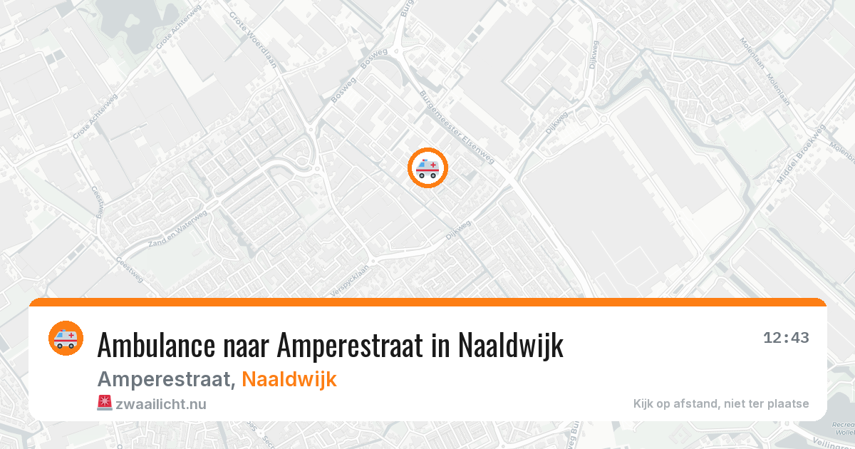 Ambulance naar Amperestraat in Naaldwijk — 17 jul 2026