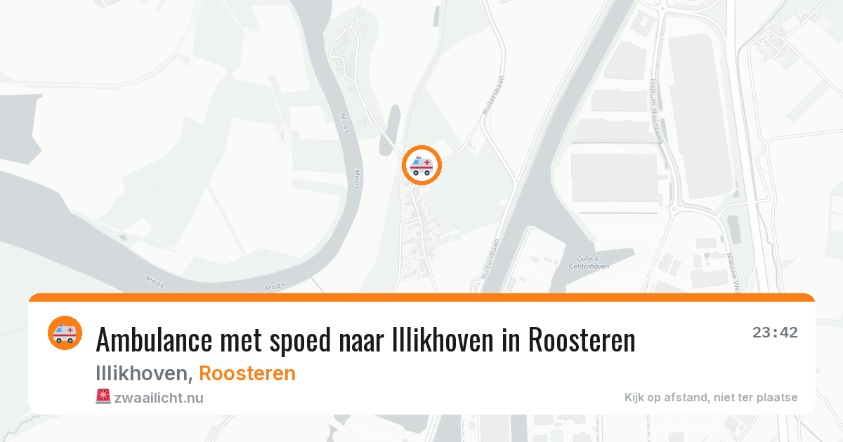 Ambulance met spoed naar Illikhoven in Roosteren — 8 jun 2026
