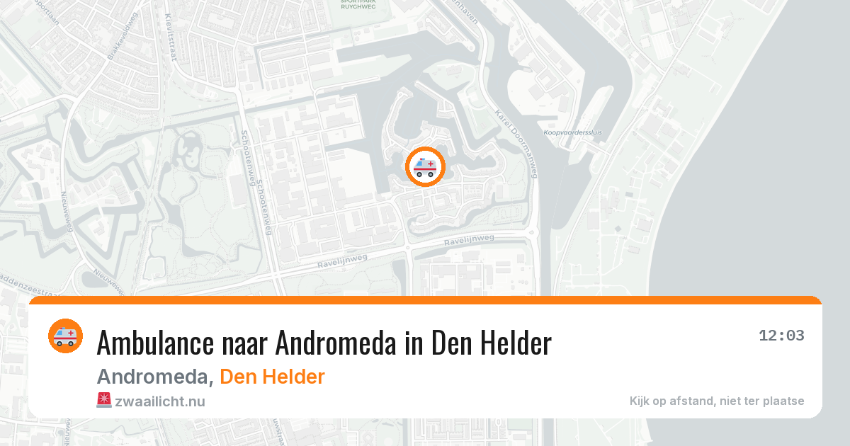 Ambulance naar Andromeda in Den Helder — 20 jul 2026
