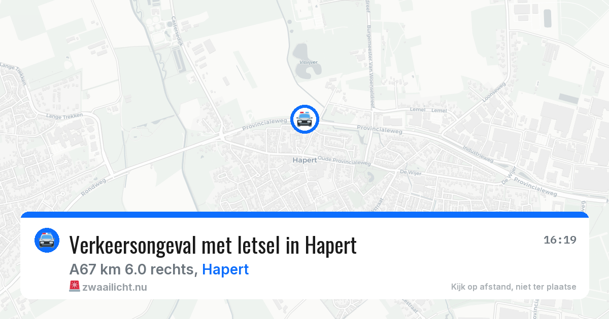 Verkeersongeval met letsel in Hapert — 28 jan 2026