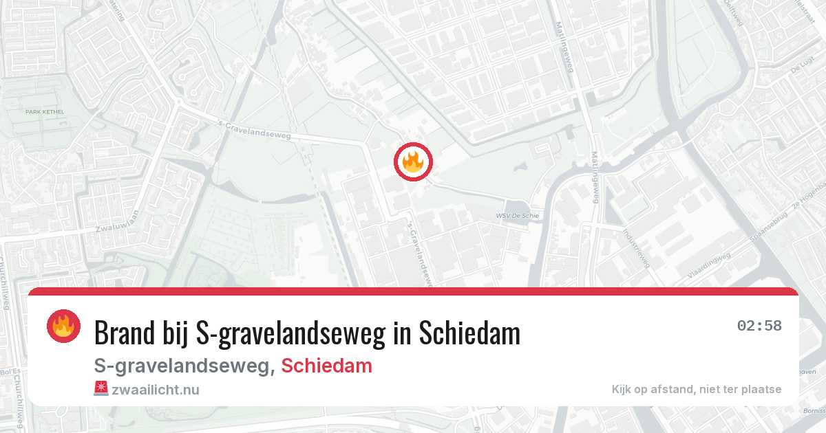 Brand bij S-gravelandseweg in Schiedam — 17 mei 2026