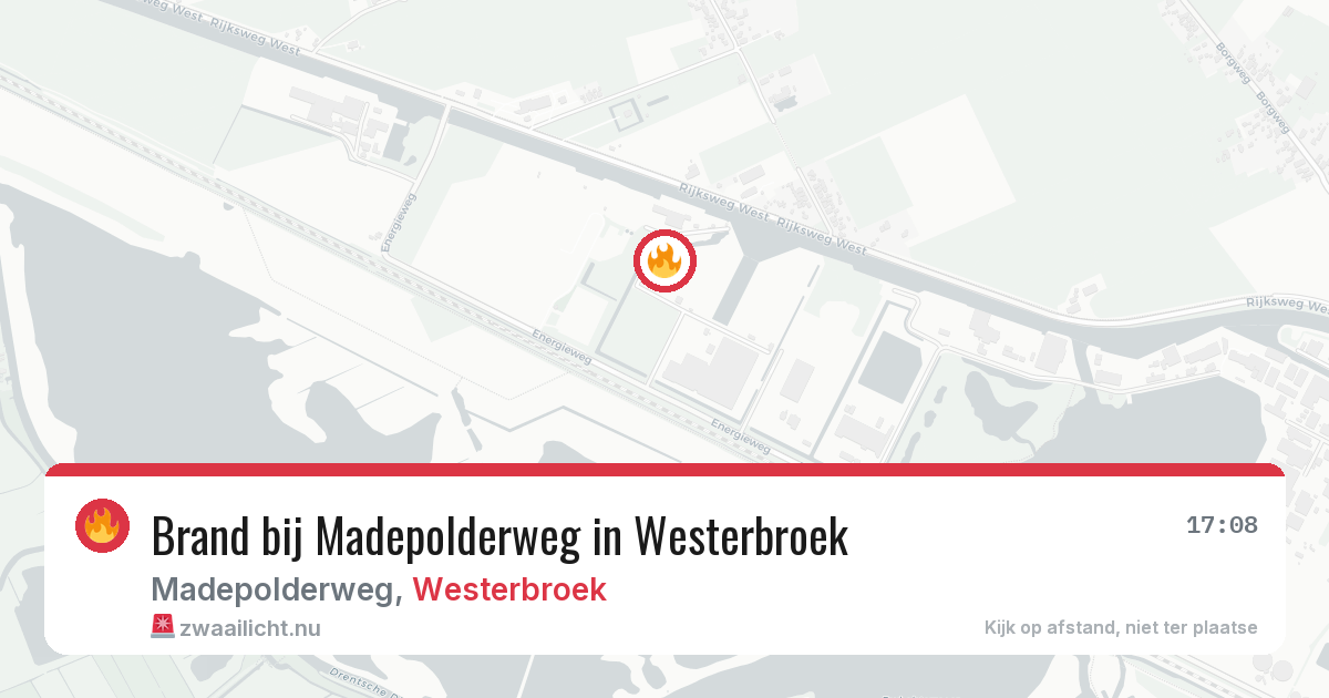 Brand bij Madepolderweg in Westerbroek — 29 mei 2026