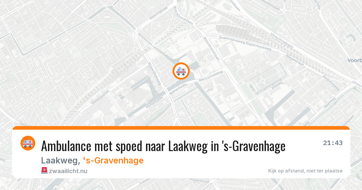 Ambulance met spoed naar Laakweg in 's-Gravenhage — 16 jul 2026