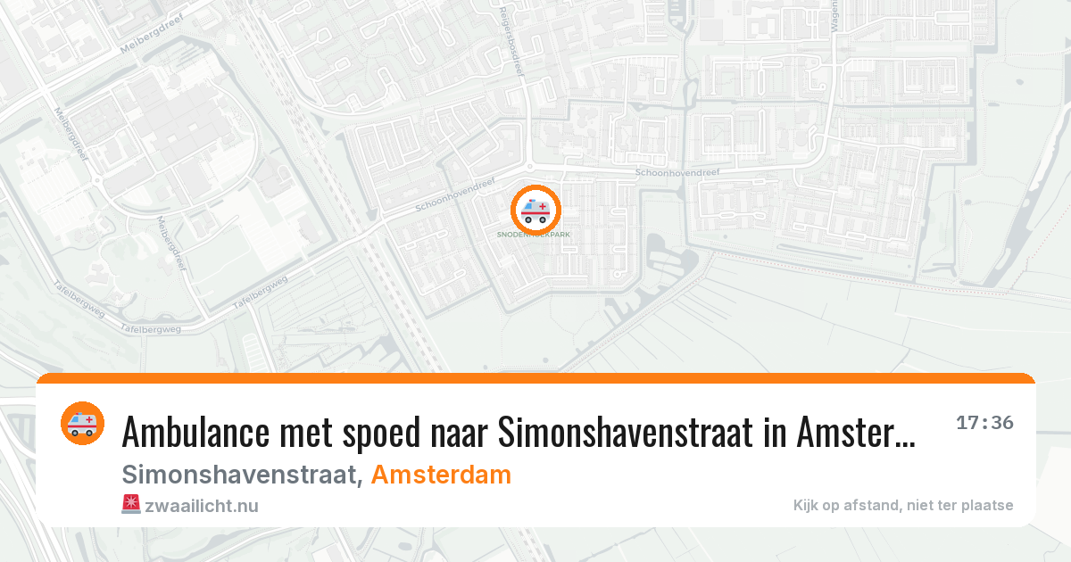 Ambulance met spoed naar Simonshavenstraat in Amsterdam — 7 jun 2026