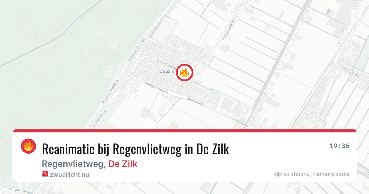Reanimatie bij Regenvlietweg in De Zilk — 28 jan 2026