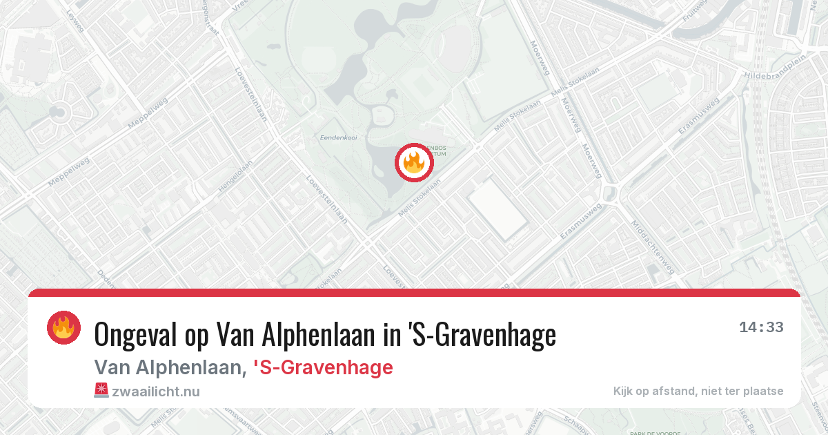 Ongeval op Van Alphenlaan in 'S-Gravenhage — 15 jul 2026