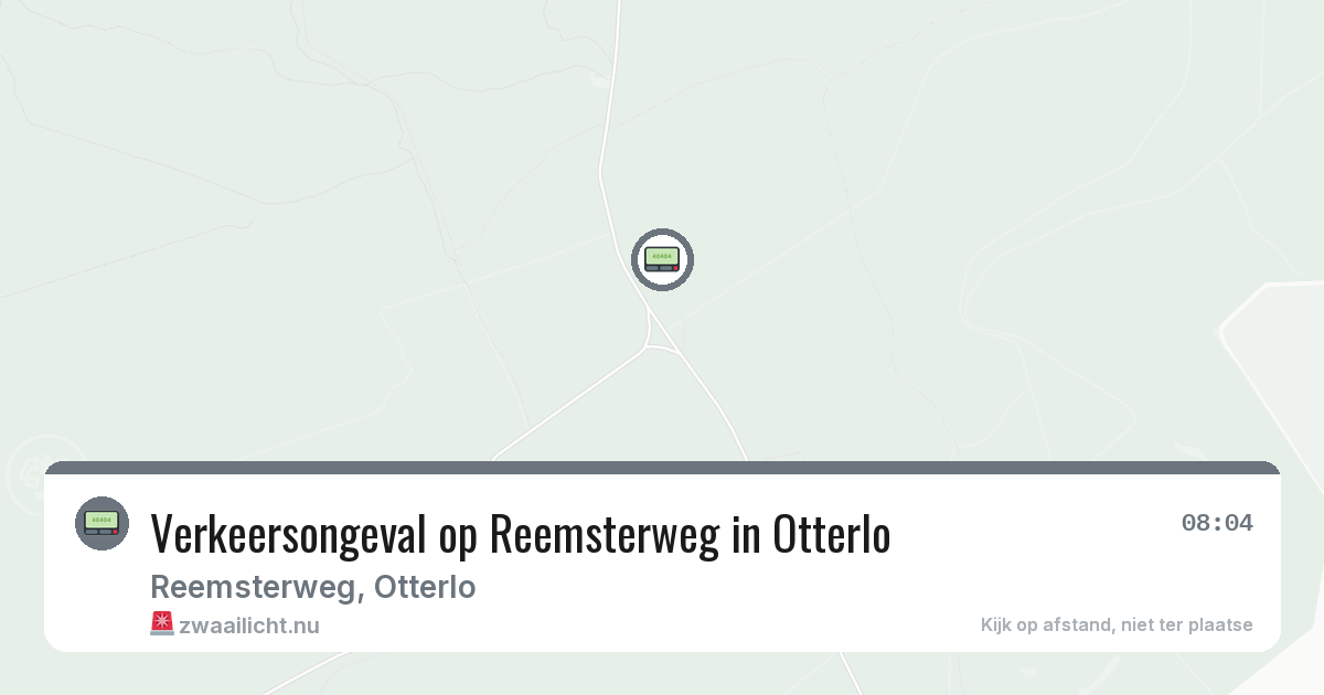 Verkeersongeval op Reemsterweg in Otterlo — 17 jul 2026