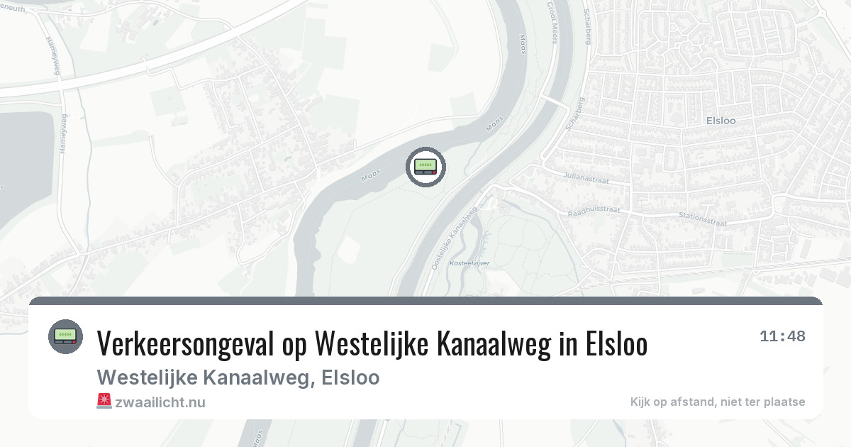Verkeersongeval op Westelijke Kanaalweg in Elsloo — 12 jul 2026