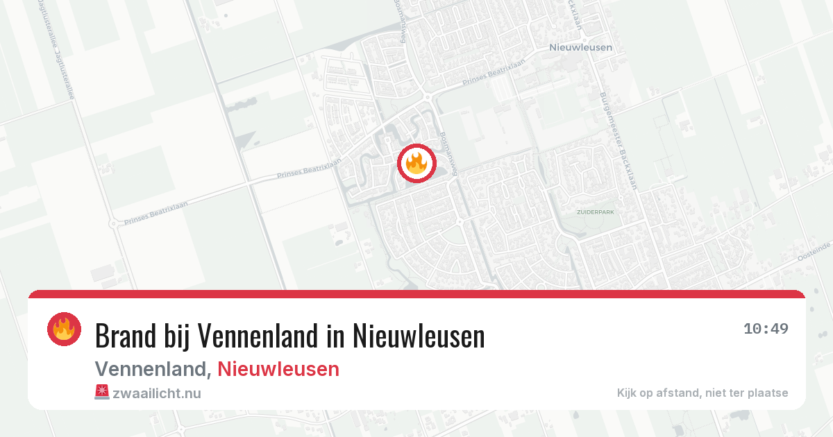 Brand bij Vennenland in Nieuwleusen — 1 jun 2026