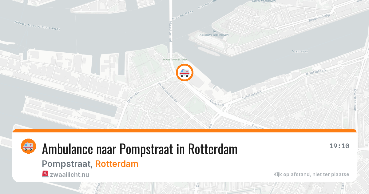 Ambulance naar Pompstraat in Rotterdam — 16 jul 2026
