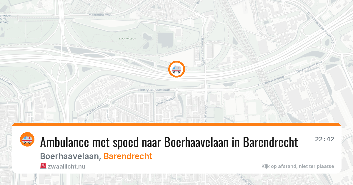 Ambulance met spoed naar Boerhaavelaan in Barendrecht — 31 mei 2026