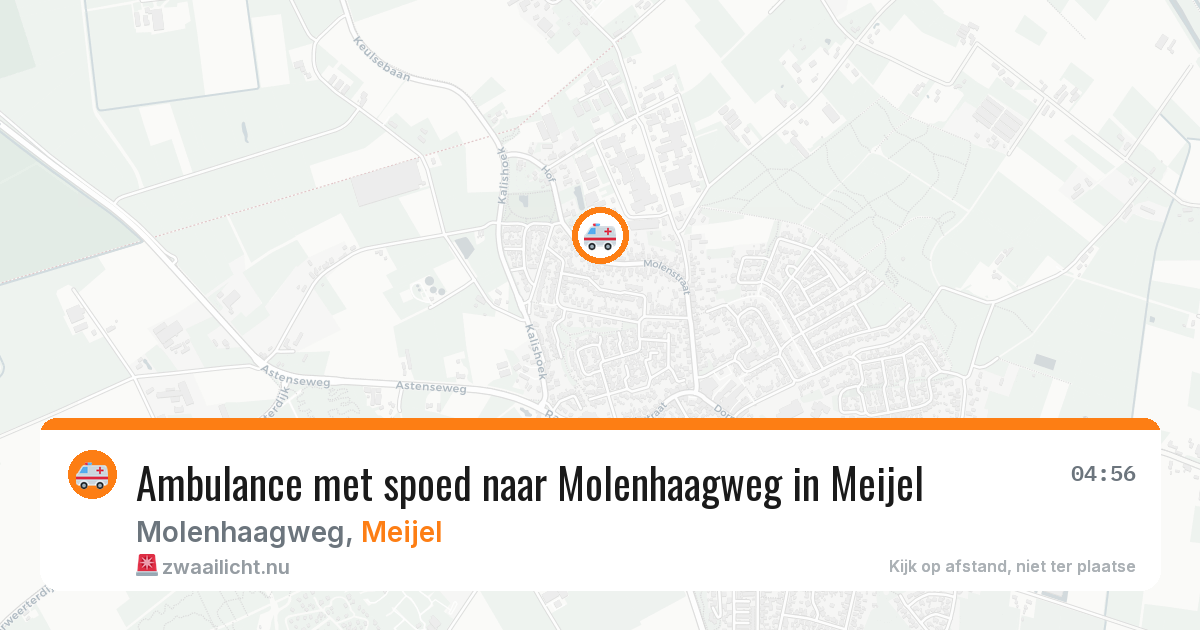 Ambulance met spoed naar Molenhaagweg in Meijel — 1 jul 2026