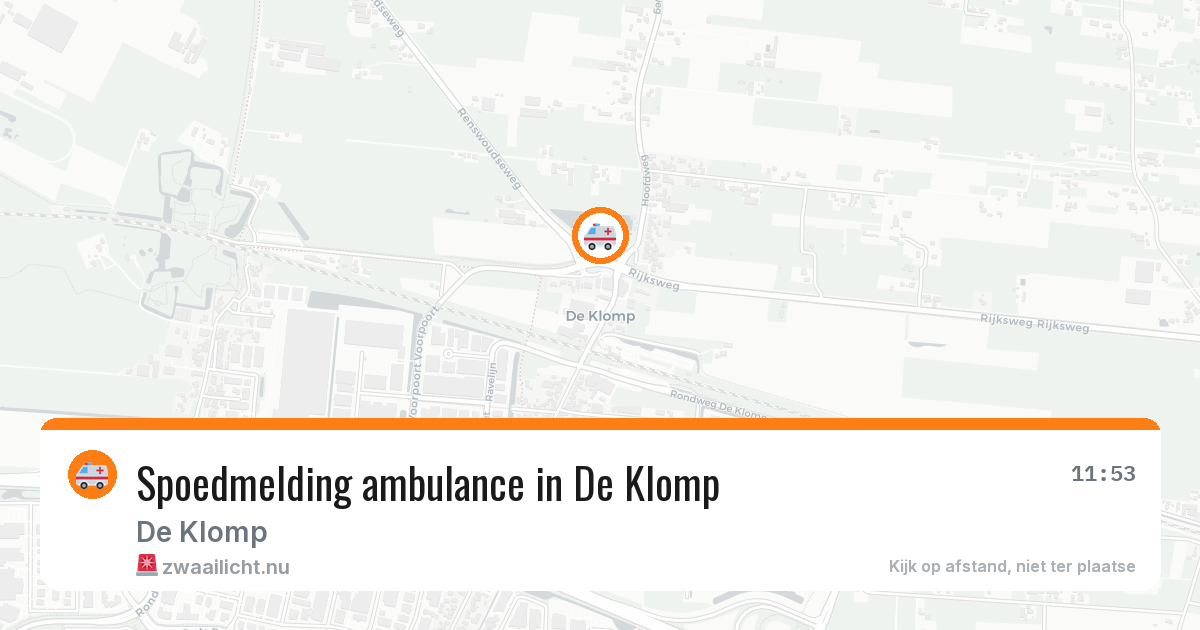 Spoedmelding ambulance in De Klomp — 5 jun 2026