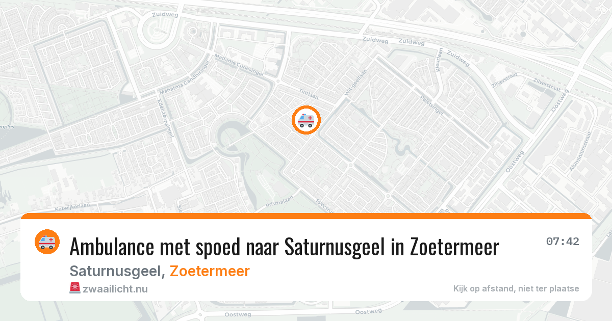 Ambulance met spoed naar Saturnusgeel in Zoetermeer — 31 mrt 2026